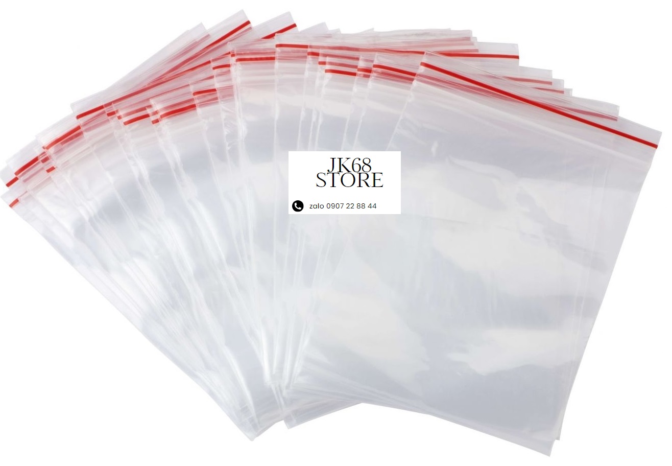 1KG TÚI ZIP CHỈ ĐỎ