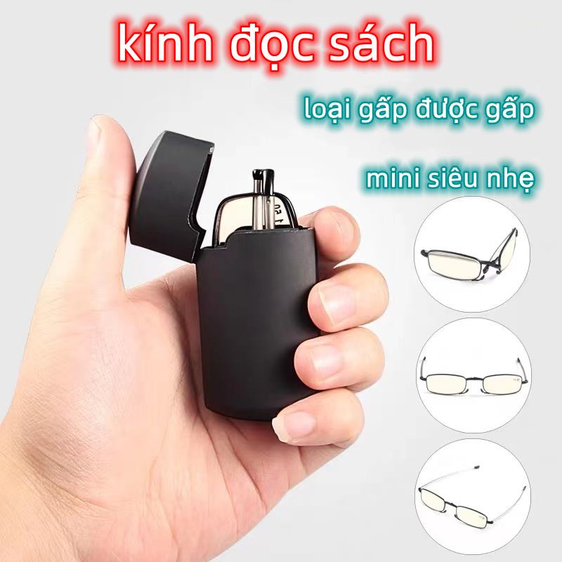 Kính lão gấp gọn chất lượng cao có độ sẵn 0.5-6 độ cho người già đọc sách viễn thị mọi khoảng cách cực tiện lợi nam nữ