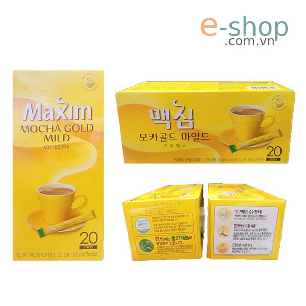 Cafe Maxim Mocha Gold Mild HQ 20 gói