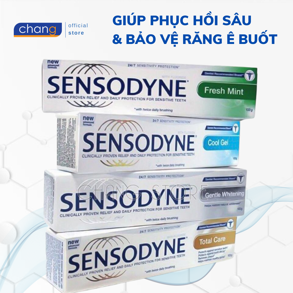 Combo 5 hộp Kem đánh răng Sensodyne Rapid Action Whitening 100g/hộp