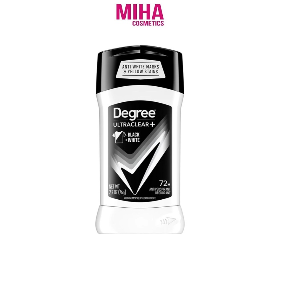 Lăn Sáp Nam Khử Mùi Chống Ố Vàng Áo Degree Men Motionsense Ultra Clear Black And White 76g USA