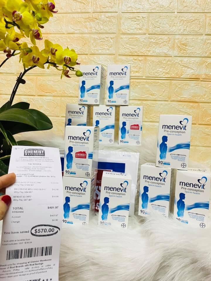 Menevit Pre-Conception Sperm Health 90 Tablets for Men