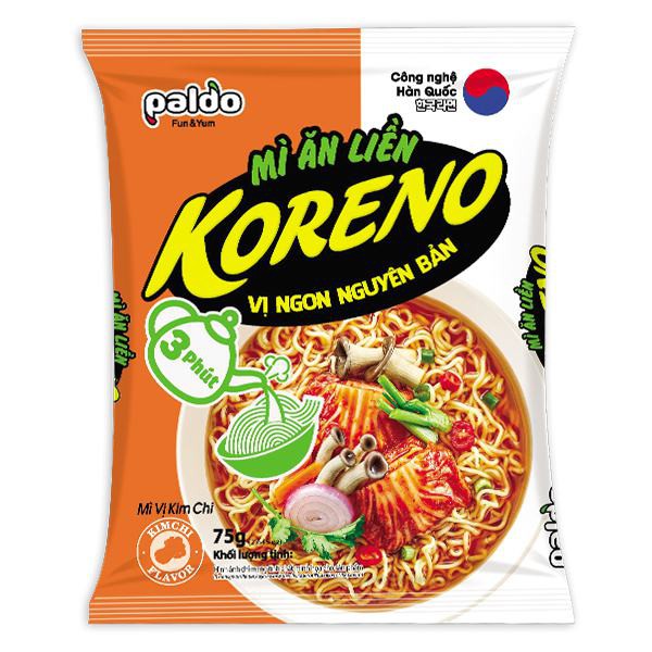 MÌ ĂN LIỀN KORENO ( THÙNG 30 GÓI ) MÌ CAY HÀN QUỐC