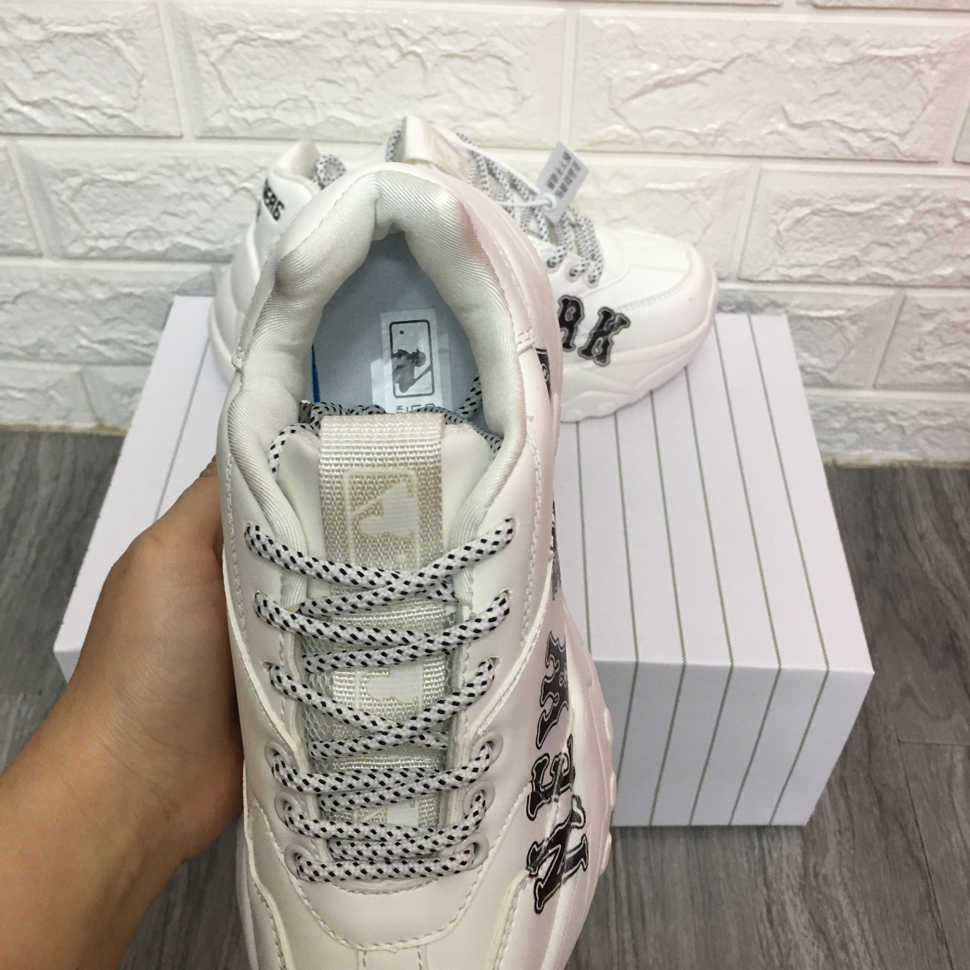 [TẶNG HỘP+BILL+TẤT] Giày thể thao MLB NEWYORK ĐEN