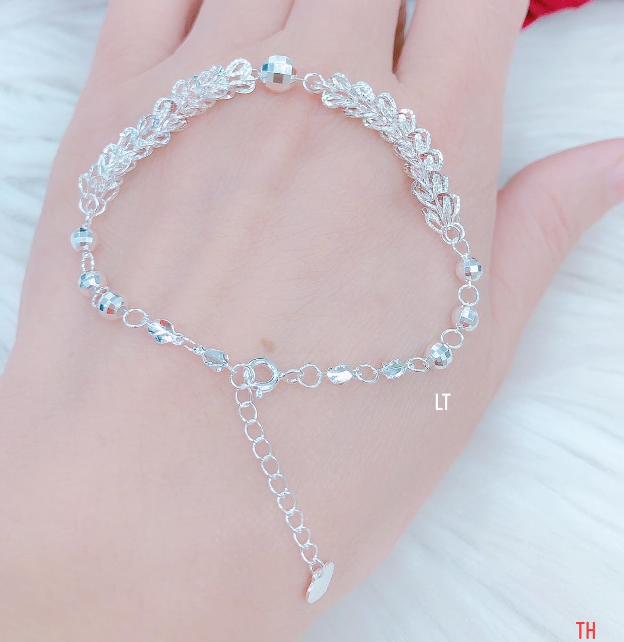 Lắc tay nữ bạc Ý cao cấp MS156e