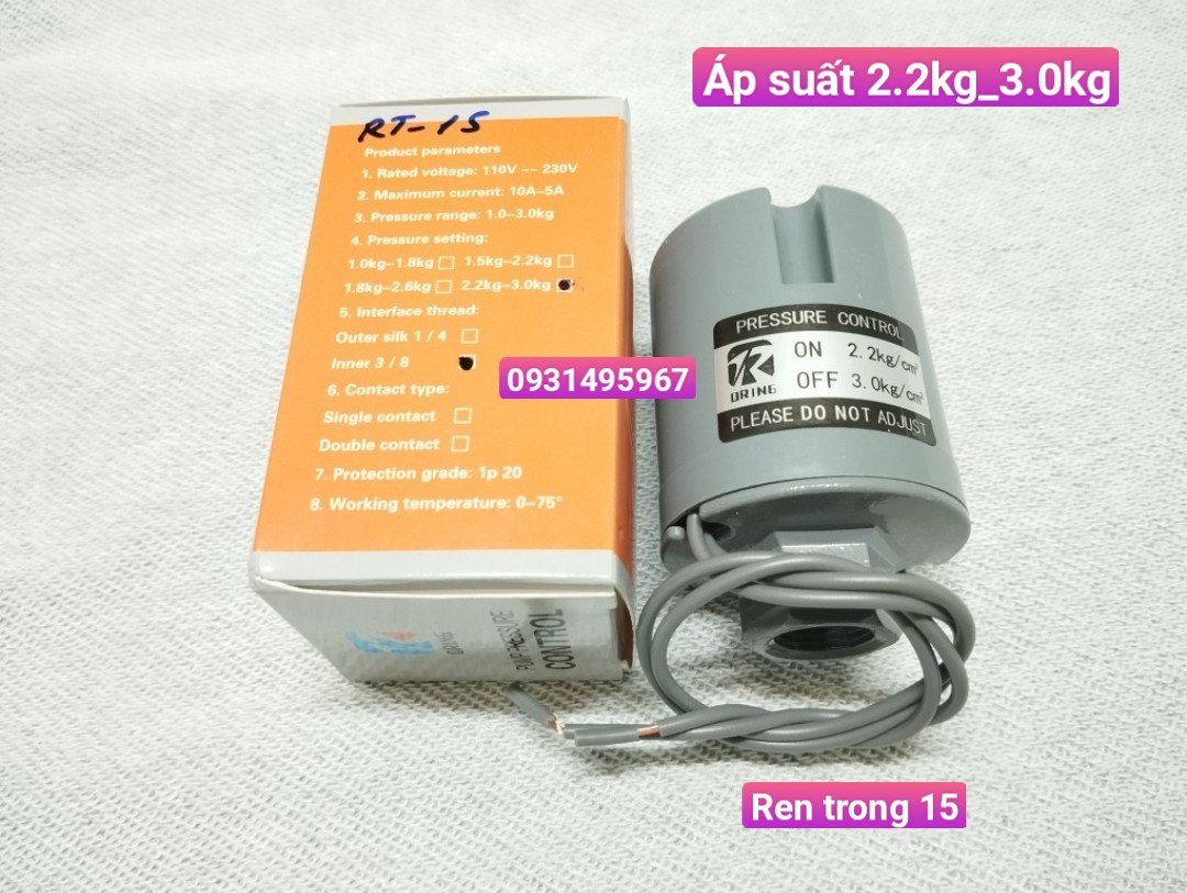 RƠ LE MÁY BƠM NƯỚC TĂNG ÁP GIA ĐÌNH ( RƠ LE CƠ )