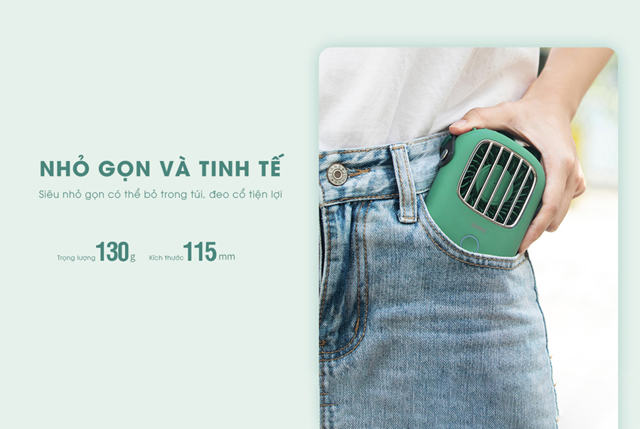 Quạt đeo cổ mini Remax F36