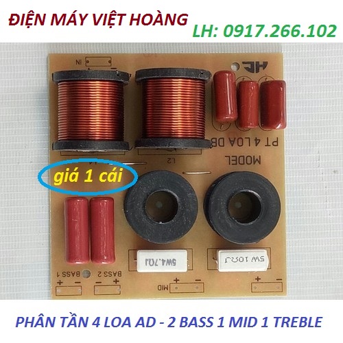 MẠCH PHÂN TẦN 2 BASS 1 MID 1 TREBLE - PHÂN TẦN 4 LOA AD - GIÁ 1 CHIẾC