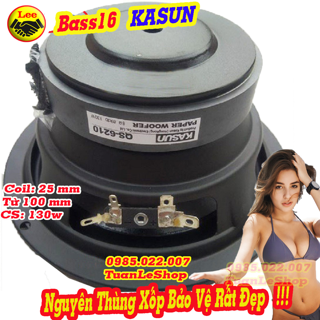 01 loa bass 16 ka sun hồng kông cao cấp - loa bass rời - giá 01 loa