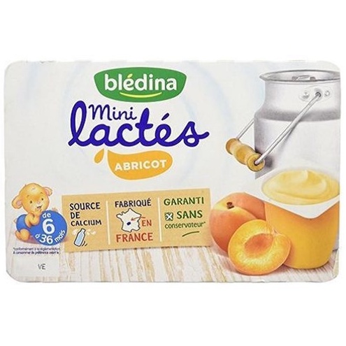 Sữa chua Bledina mini Lactes sữa chua ít đường và phô mai ăn dặm cho bé
