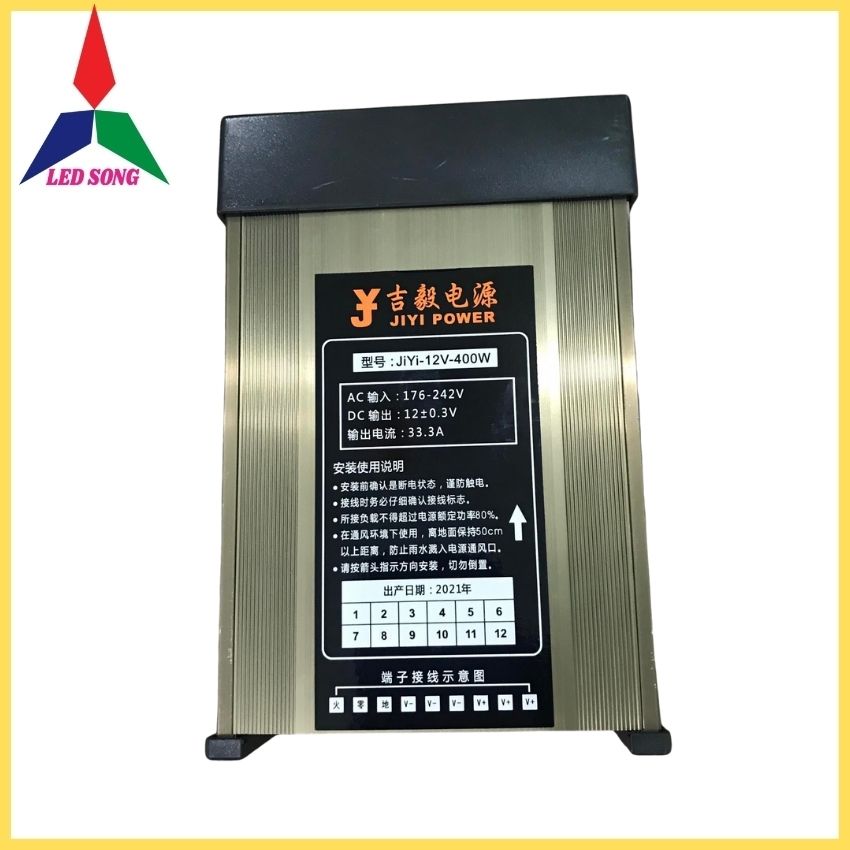 Nguồn 12v 33a Chống Nước Jiyi