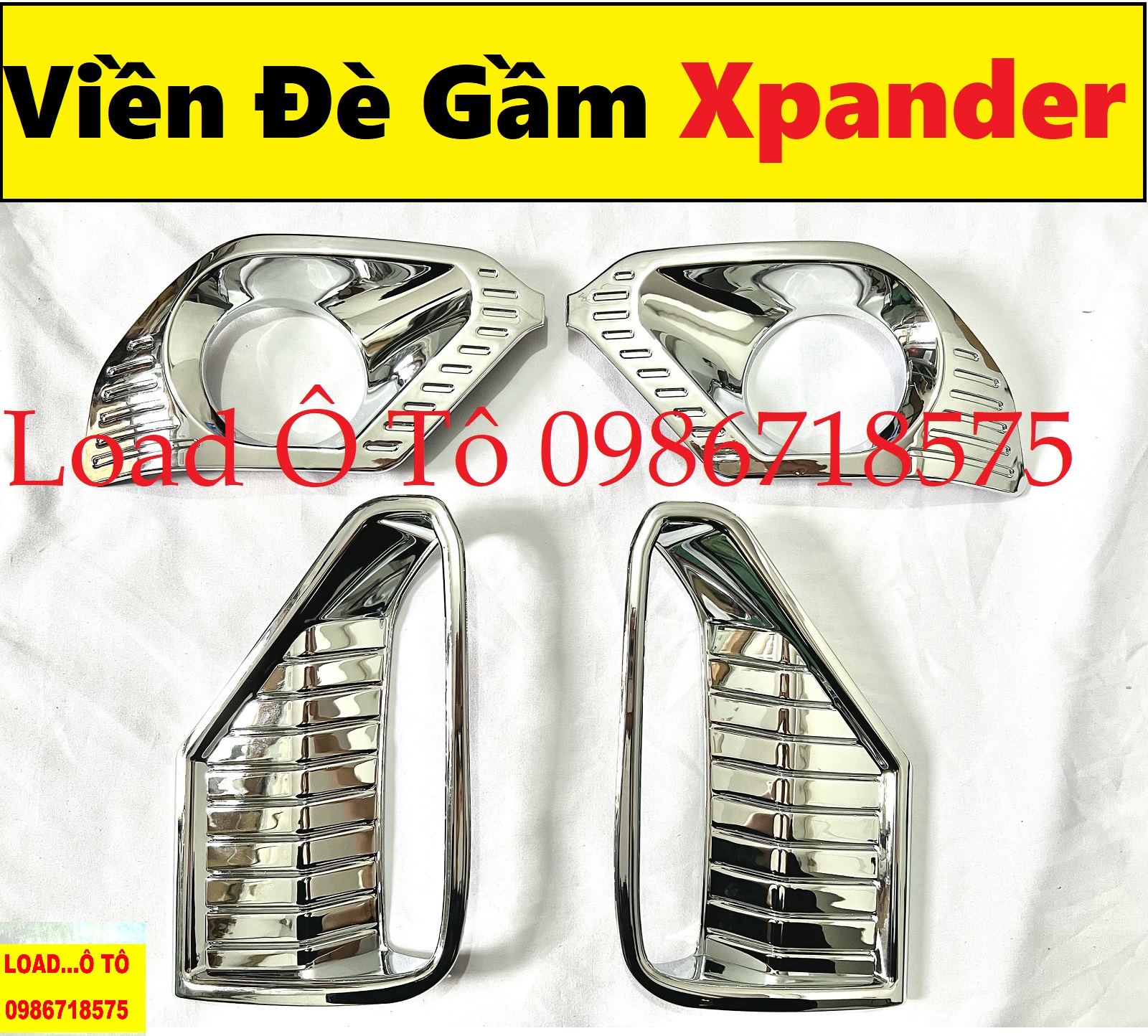 Ốp viền đèn gầm trước sau xe mitsubishi xpander 2023 mẫu mạ crom cao cấp
