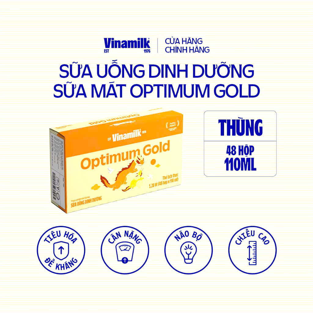 THÙNG 48 HỘP SỮA BỘT PHA SẴN OPTIMUM GOLD 110ML