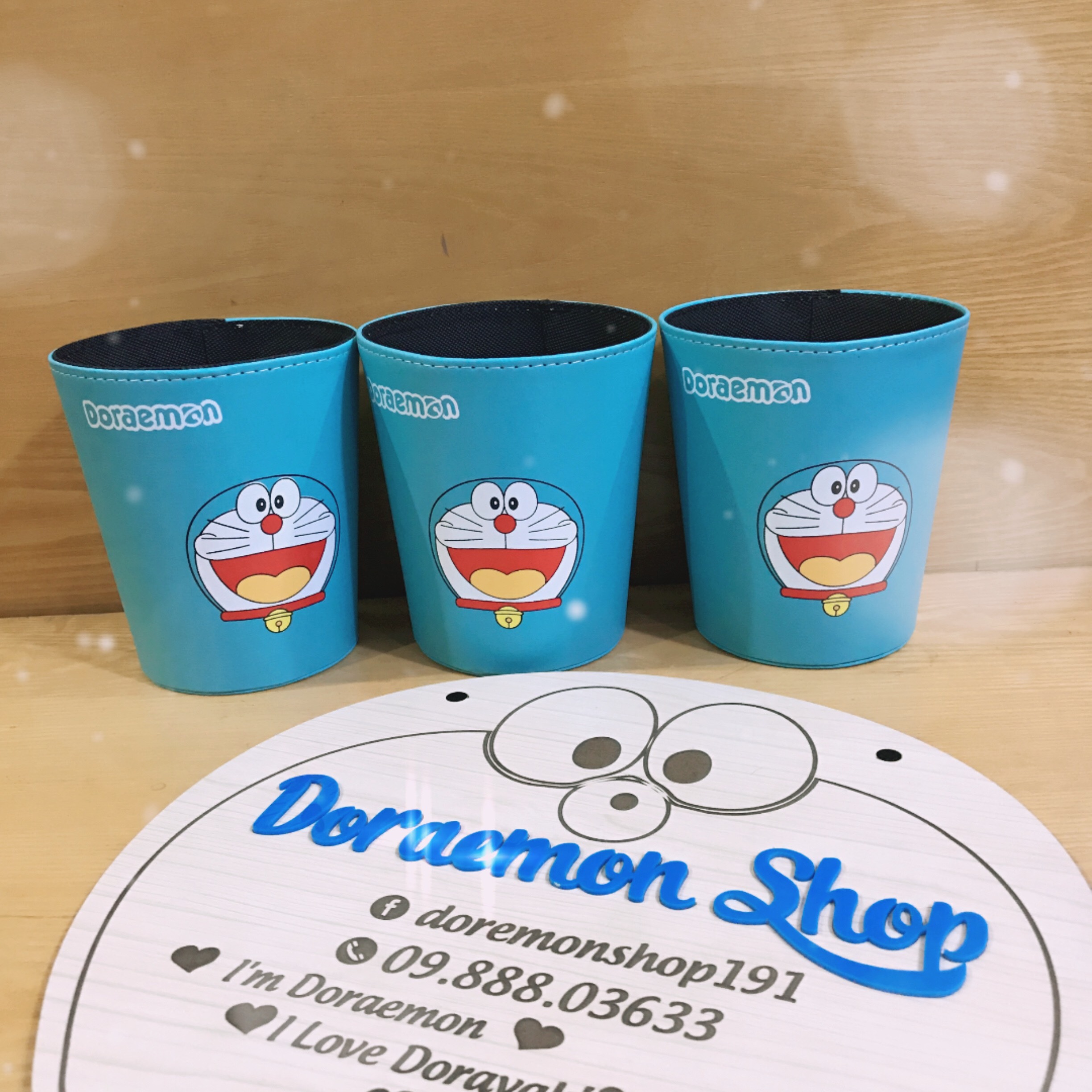Thùng Rác Để Bàn Doremon Doraemon Thùng Đựng Đồ