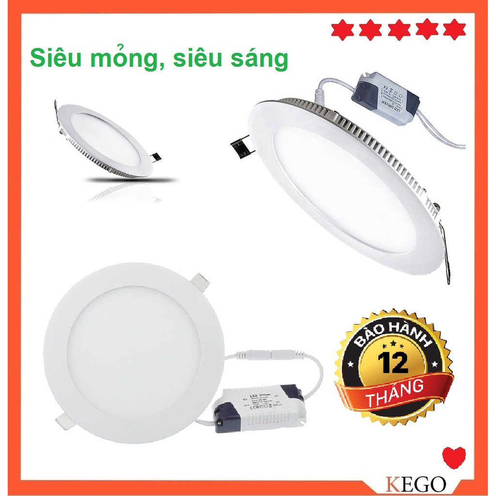 Đèn Led Downlight âm trần siêu mỏng siêu sáng ( chất lượng cao bảo hành 1 năm)