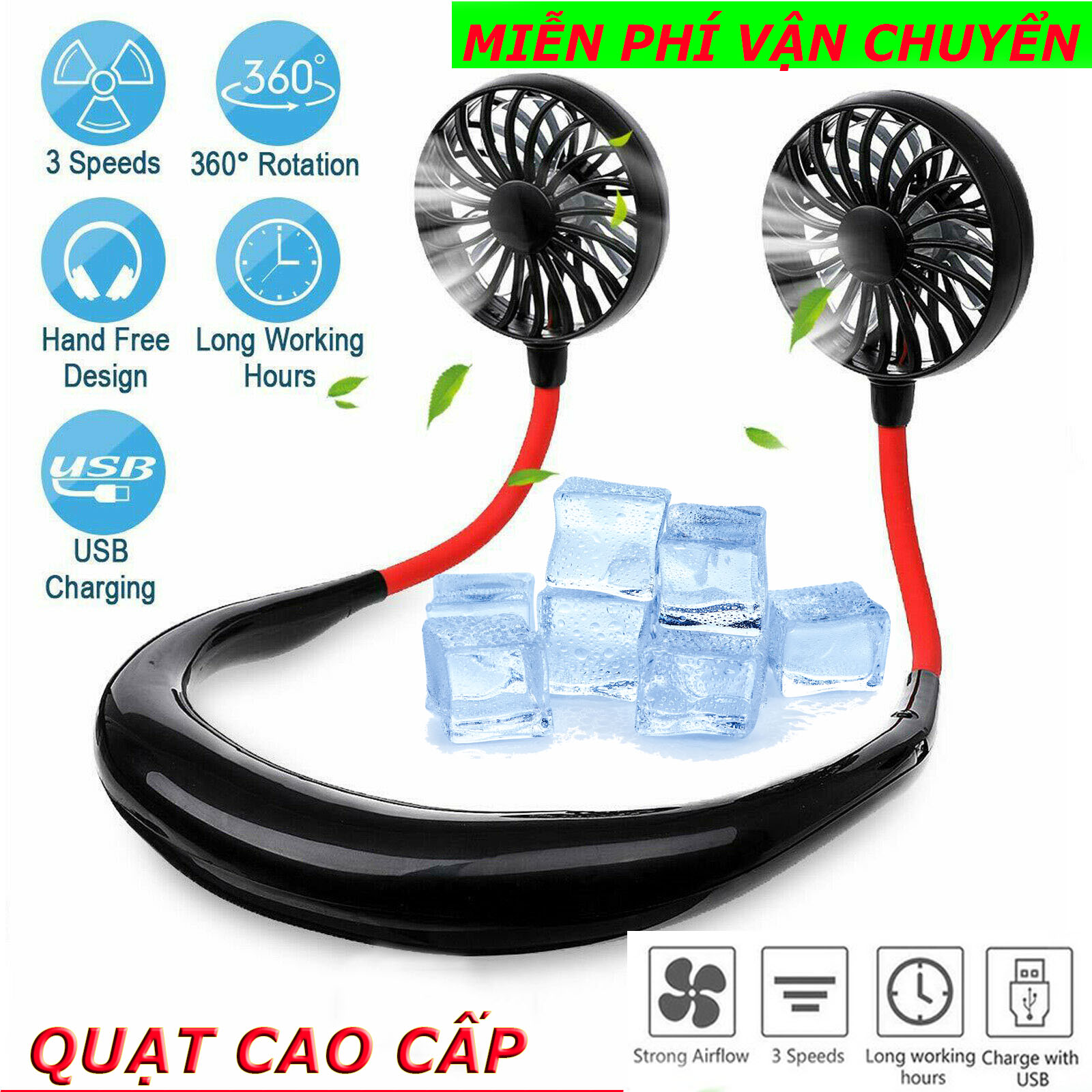 BÁO GIÁ QUẠT TÍCH ĐIỆN MINI ĐEO CỔ THỜI TRANG, GIẢI NHIỆT MÙA HÈ REMAX F36 - HÀNG CHÍNH HÃNG | Shopee Lazada Sendo Tiki mới nhất 32 Quạt Mini Đeo Cổ 3 Tốc - Quạt tích điện mini đeo cổ tiện lợi giải pháp dành cho mùa hẹ nắng nóng.