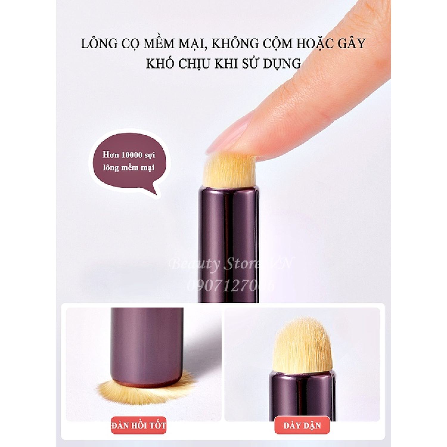 [LOẠI 1💋] Cọ Tán Son Môi & Che Khuyết Điểm Đa Năng Cao Cấp