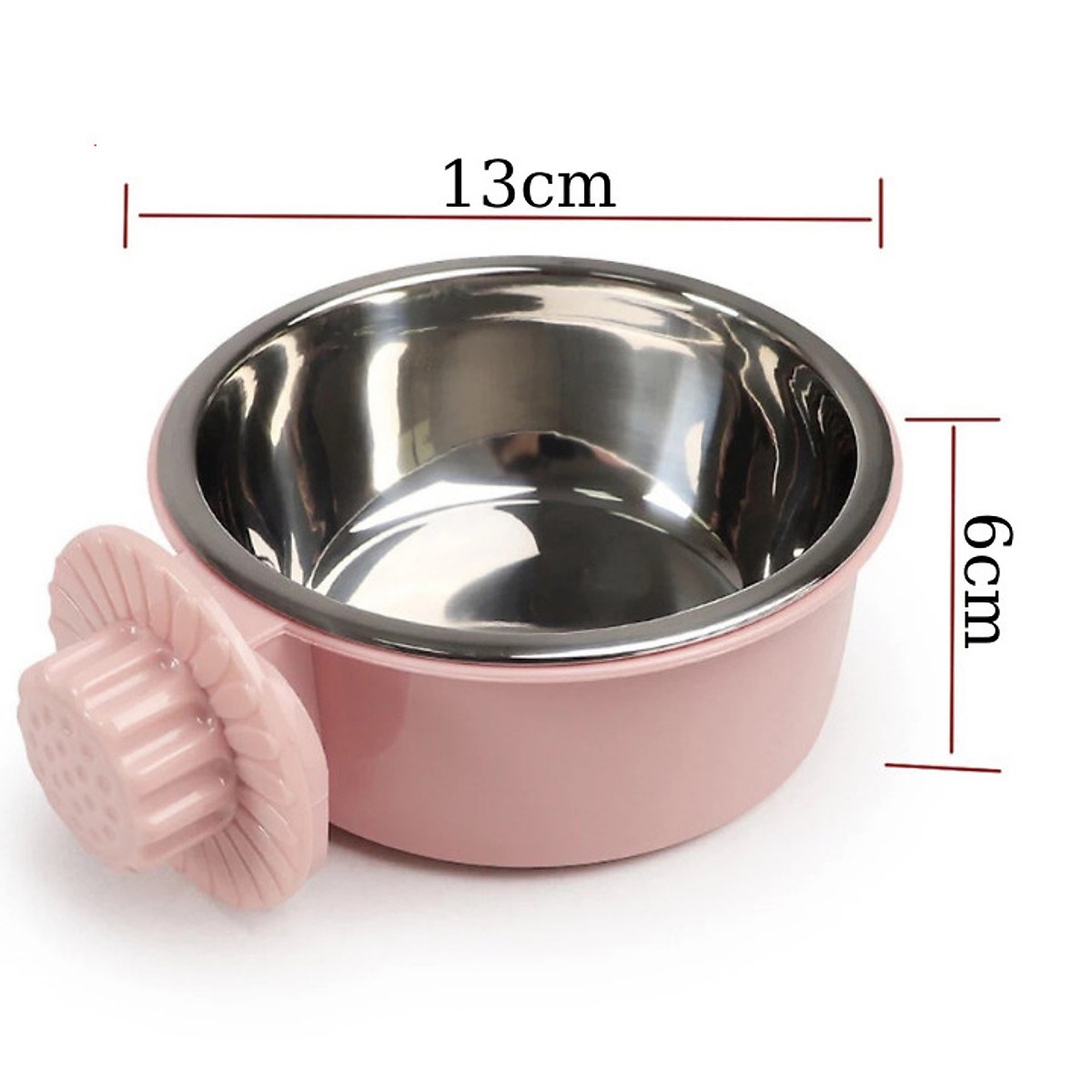 [HCM]Bát Ăn Inox Gắn Chuồng Cho Chó Mèo