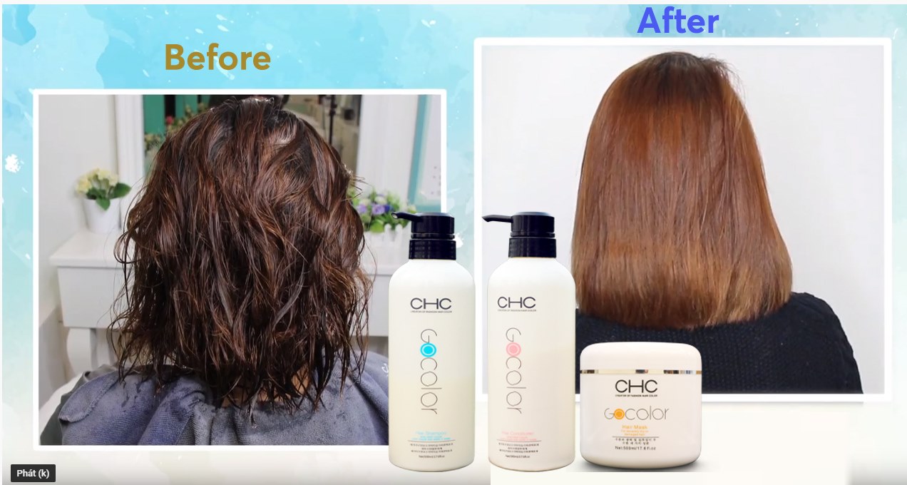 [Chính hãng] Combo gội xả hấp CHC Hàn Quốc 1500ml (Quà tặng combo 2 cặp gói gội xả)