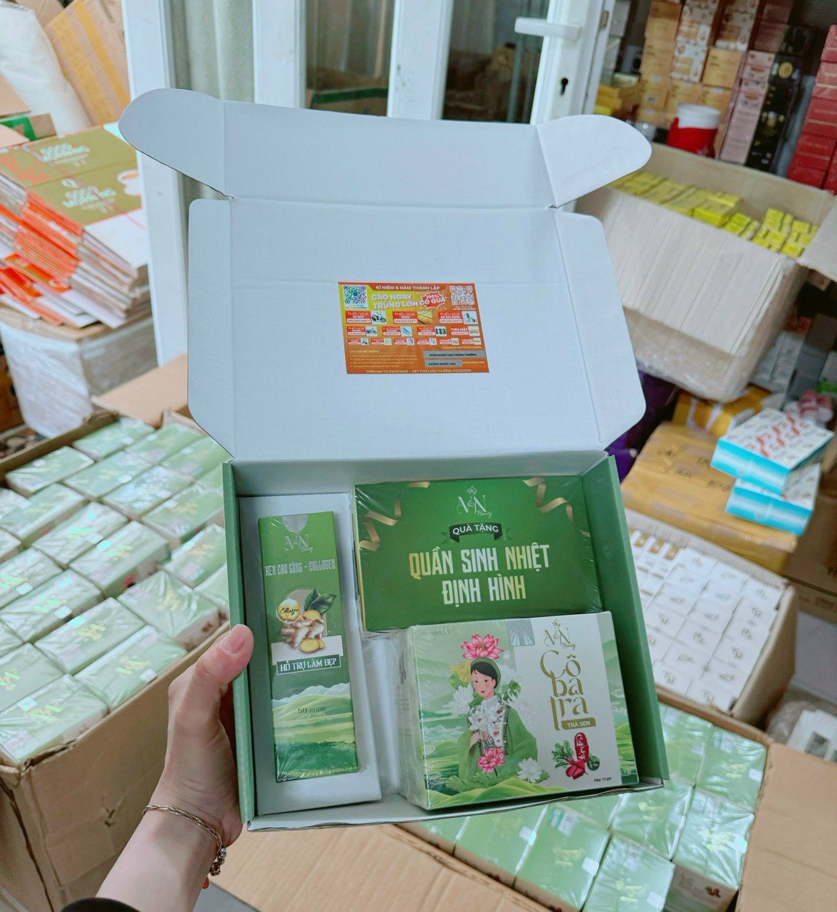 Combo Trà Sen Cô Ba Trà x3 ĐÔNG ANH (tặng thẻ cào, bọc đựng)