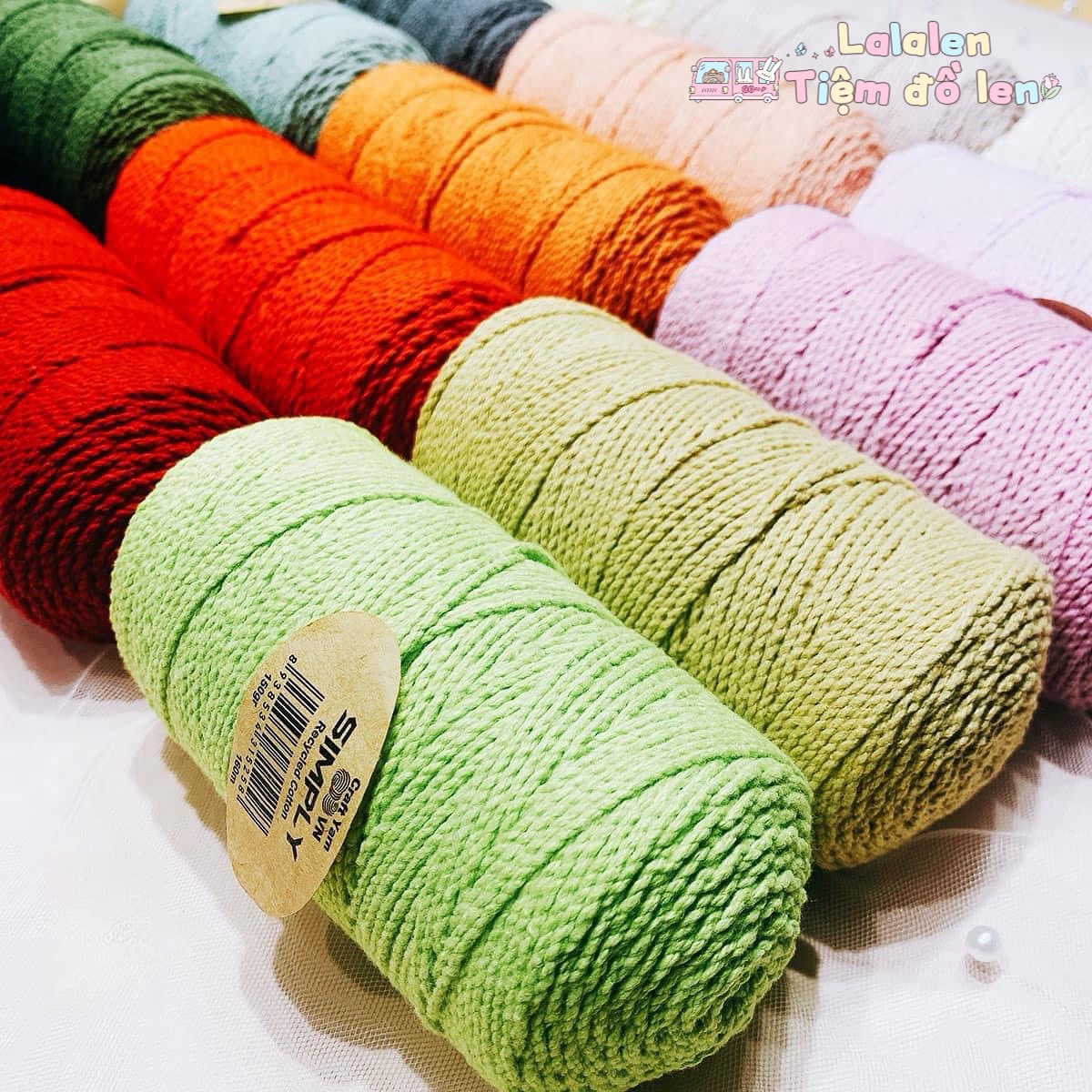 Sợi SIMPLY Recycled Cotton - Cuộn 150gr