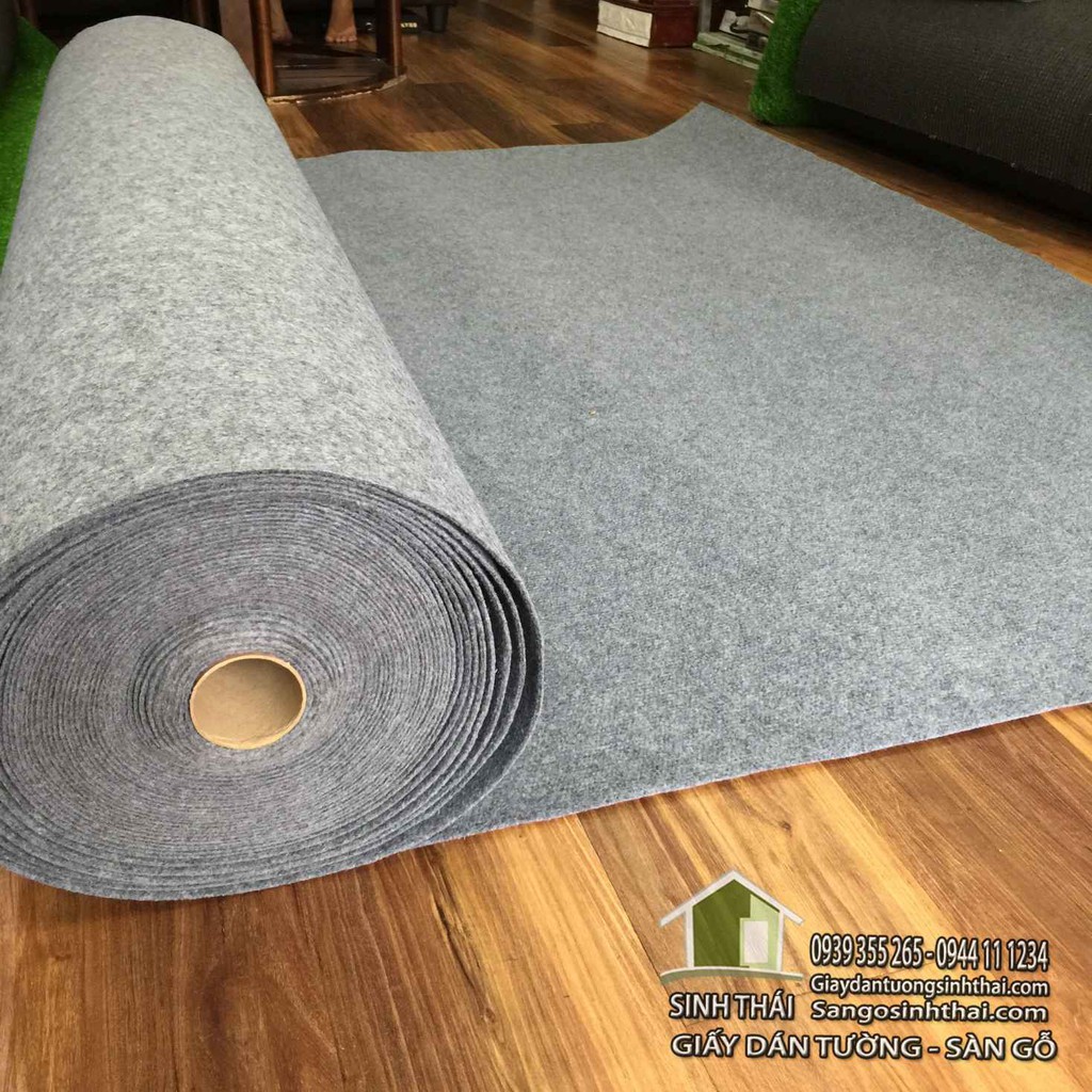[HCM]Thảm nỉ trải sàn màu xám - 1m²