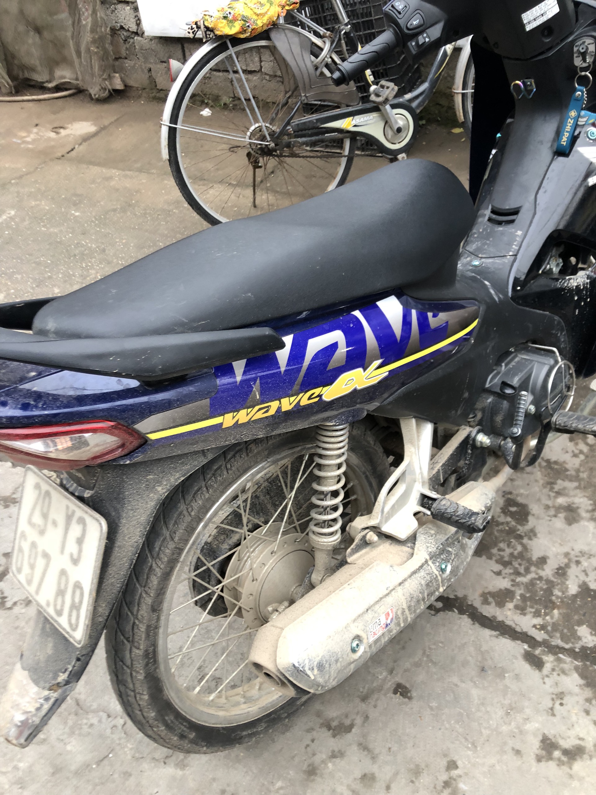 Tem Rời [ Ghép Crom ] Mẫu mới Dán Cho Xe Wave anlpa 110