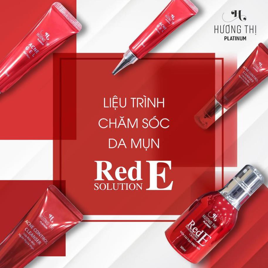 Bộ hỗ trợ ngăn ngừa mụn từ siêu Vitamin E Đỏ Red E Solution Hương Thị