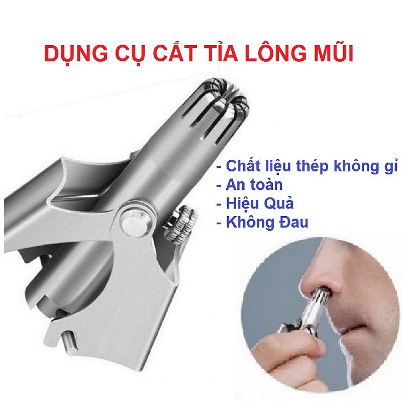 Dụng cụ cắt tỉa lông mũi inox
