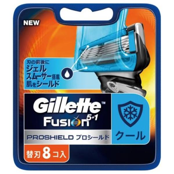 Vỉ 8 Lưỡi Dao Cạo Râu Gillette Fusion Proshield 5+1 lá chắn chuyên nghiệp
