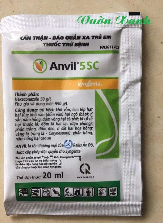Chế phẩm Anvil 20ml- rỉ sắt, phấn trắng, đốm đen trên hoa hồng