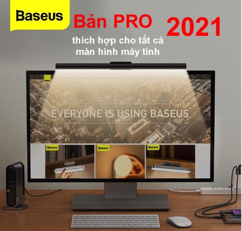 Bảng giá (Bản mới nhất Pro - Youth ) Đèn treo màn hình bảo vệ mắt Baseus i-work Series DGIWK-P01,Chống Cận , Chống mỏi mắt Phong Vũ