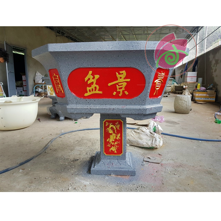 Sơn chậu màu Đỏ 107 dolphin hệ nước  1kg