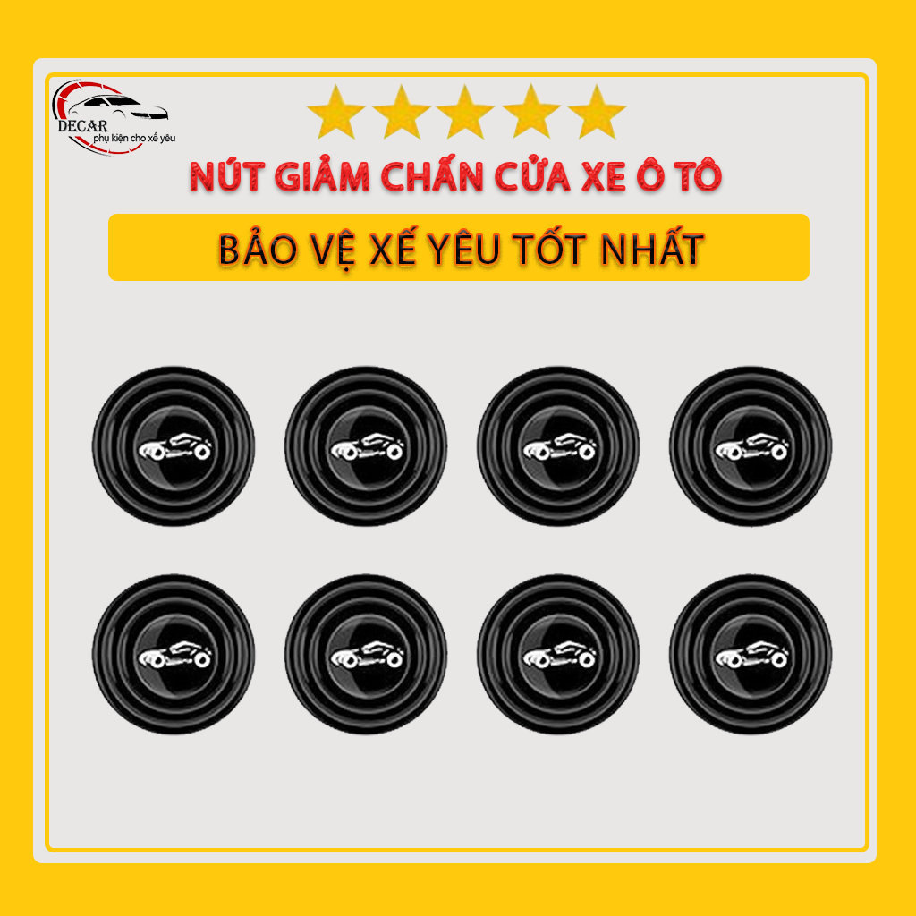 [16 button] button rubber damper door automobile, đệm Silicon impact resistance reduce noise protection door, Capo, the trunk Oto