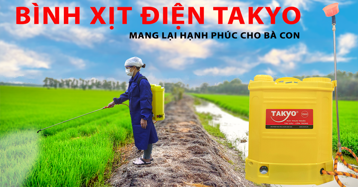 Bình xịt điện 16 lít Takyo TK16
