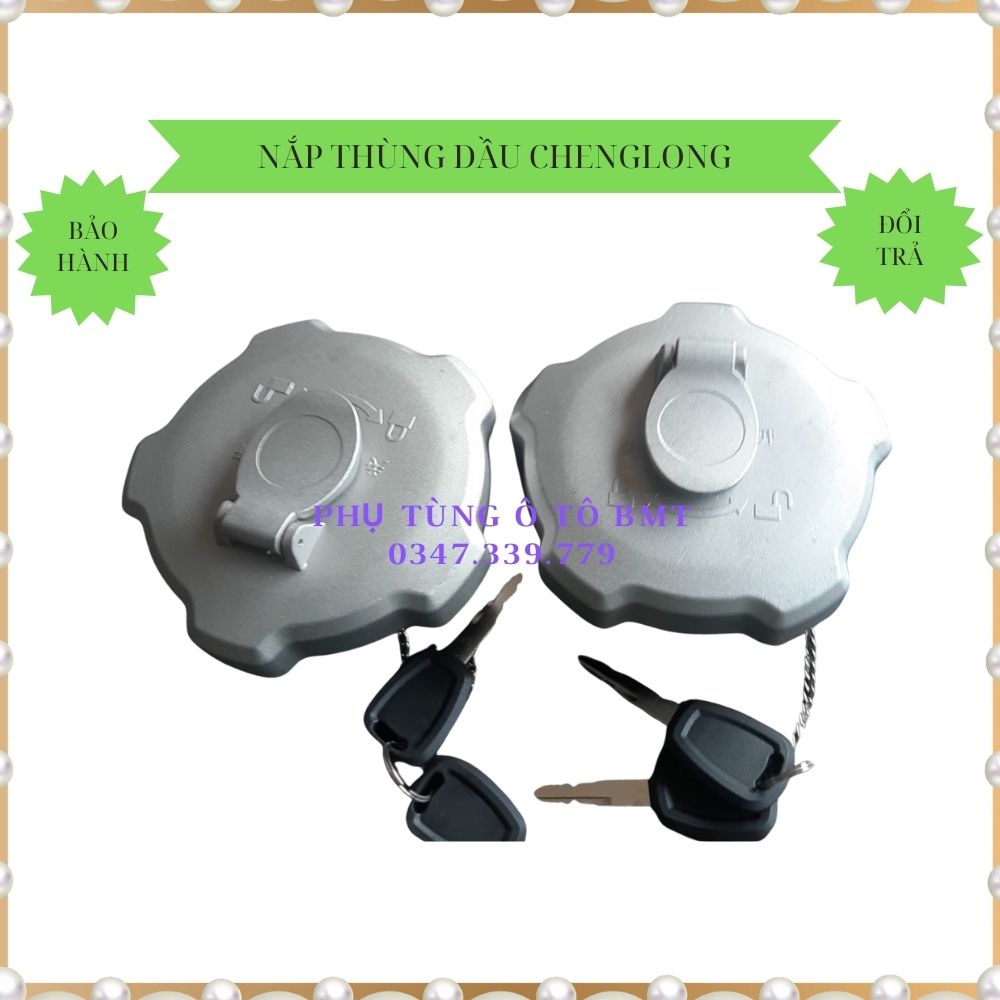 Nắp bình dầu, nắp thùng dầu xe chenglong 310, 340, h5, h7 , nắp bằng nhôm