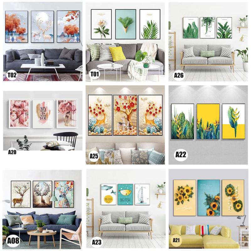 Tranh treo tường kích thước 30x40x3 khung gỗ thông