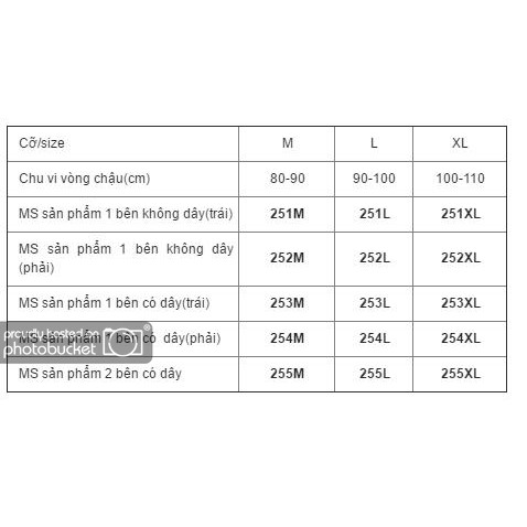 Đai thoát vị bẹn 1 bên có dây ORBE