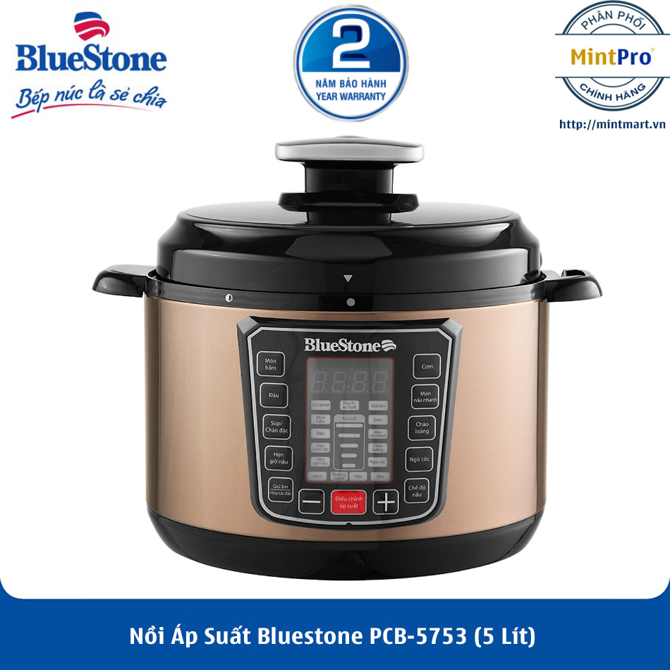Nồi áp suất điện Bluestone PCB-5753 5 lít - Hàng Chính Hãng