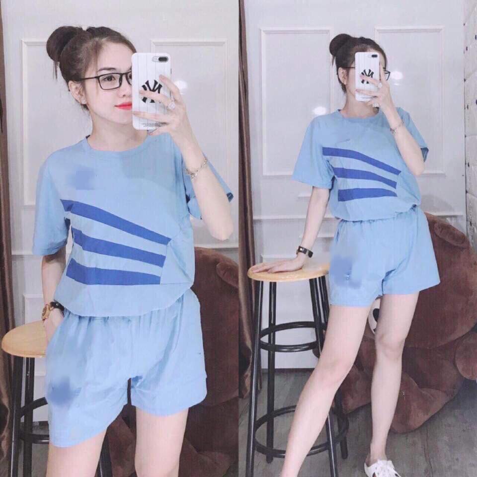 [HCM]SET BỘ ĐÙI THỜI TRANG PHỐI 3 SỌC SIÊU DỄ THƯƠNG(CÓ SIZE 3XL:70-80KG)