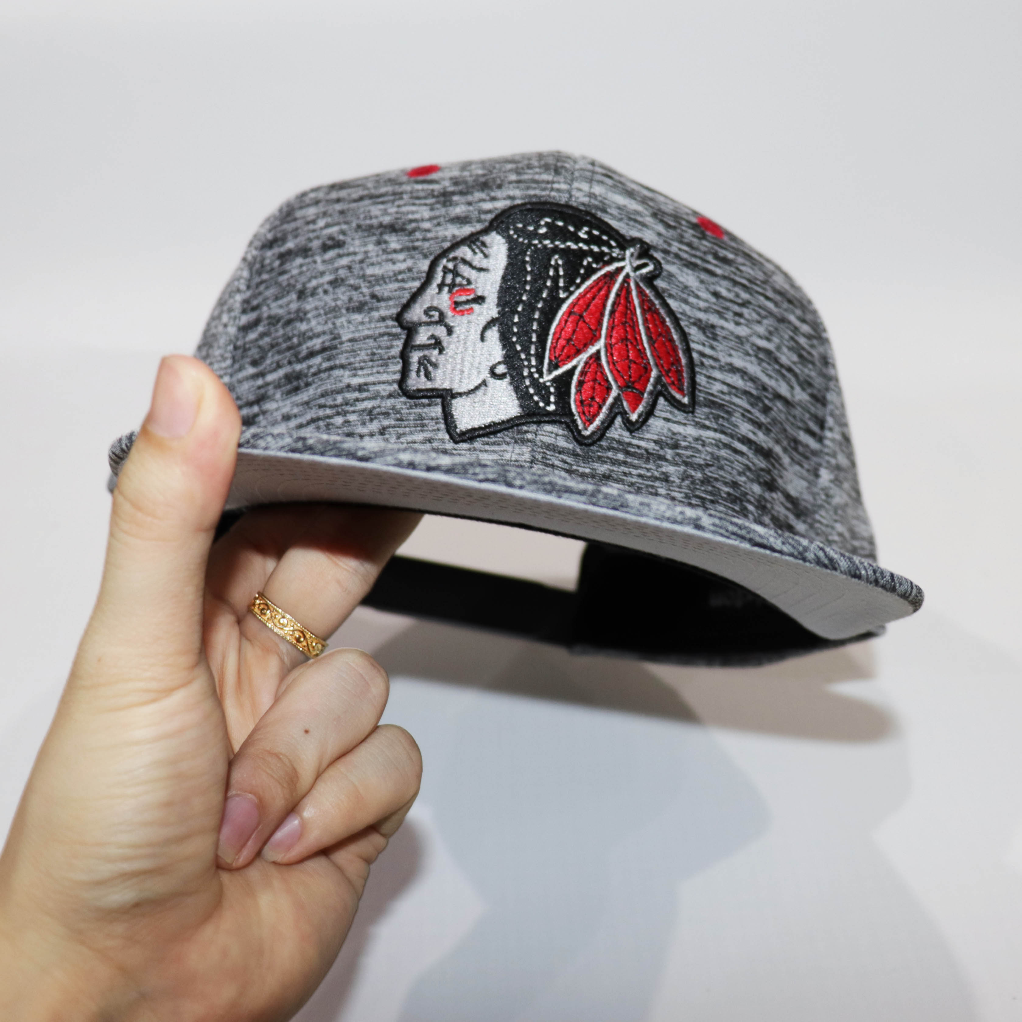 Nón Snapback NHS  BRTD Full Xám Logo Thổ Dân.