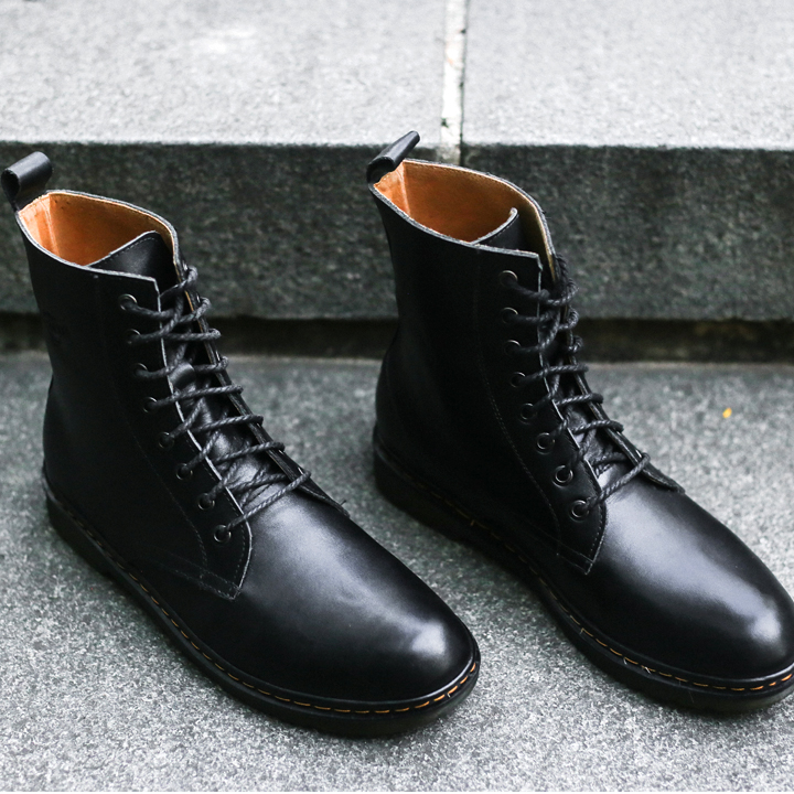 Giày Da Cao Cổ Dr Martens Da Bò Bảo Hành 12 Tháng
