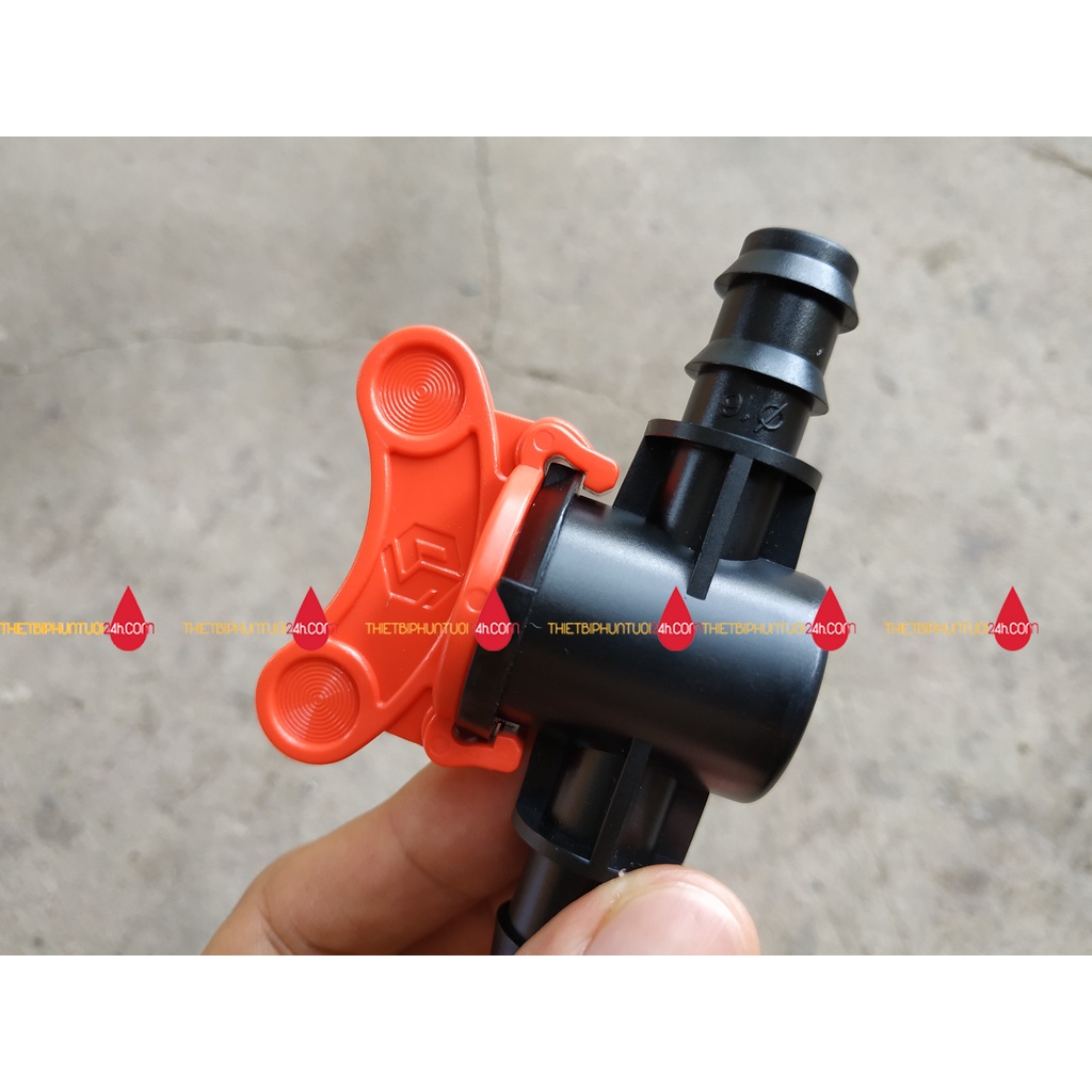 16mm lpde pipe y lock tee valve for 16mm LDPE irrigation system