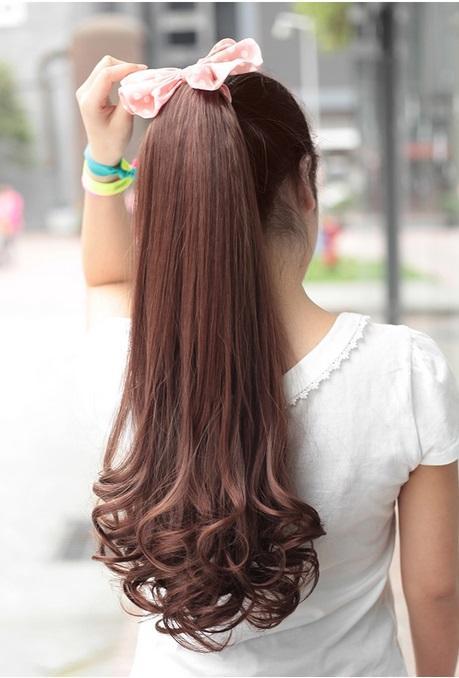 Tóc cột tơ  xoăn đuôi 50~55cm