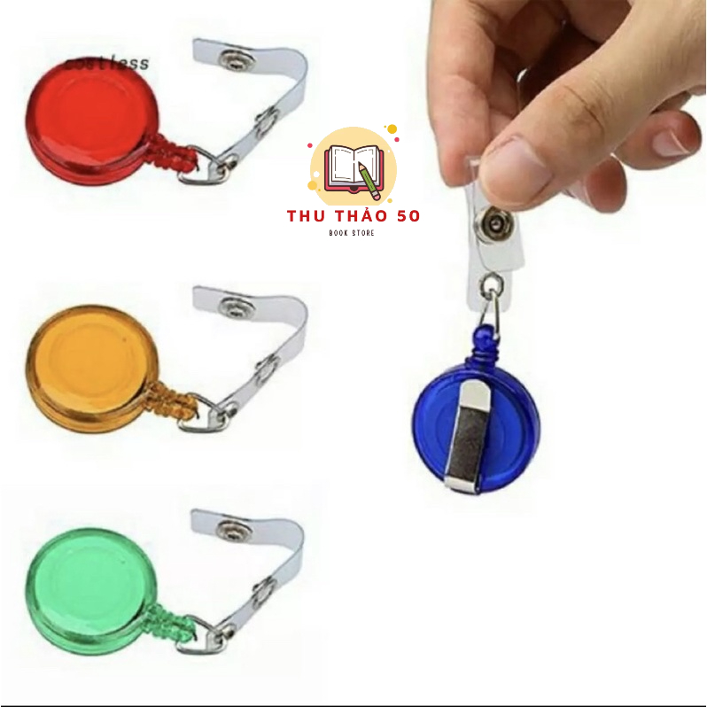 Kẹp bảng tên có dây rút YoYo.