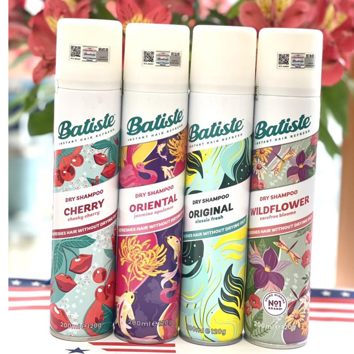 Dầu Gội Khô Batiste Dry Shampoo - 200ml