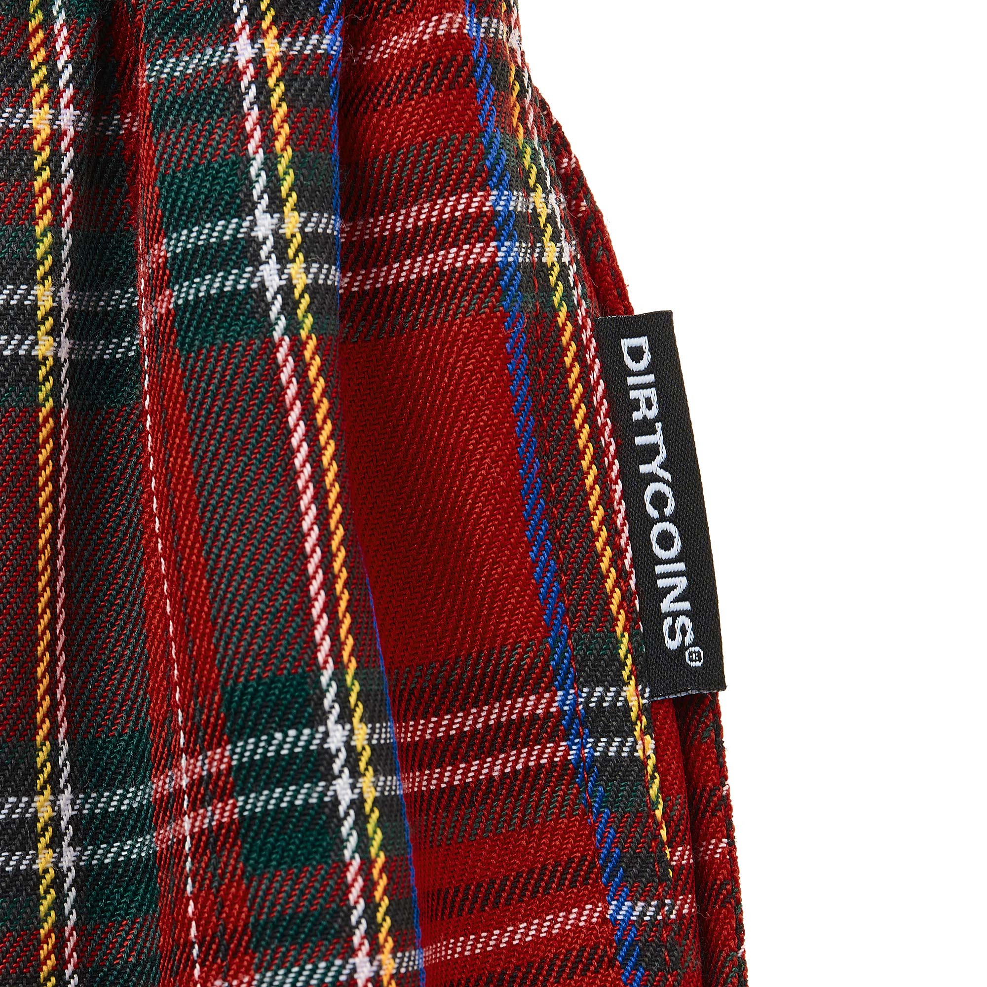 Quần Dirty Coins Logo Plaid Pants - Red