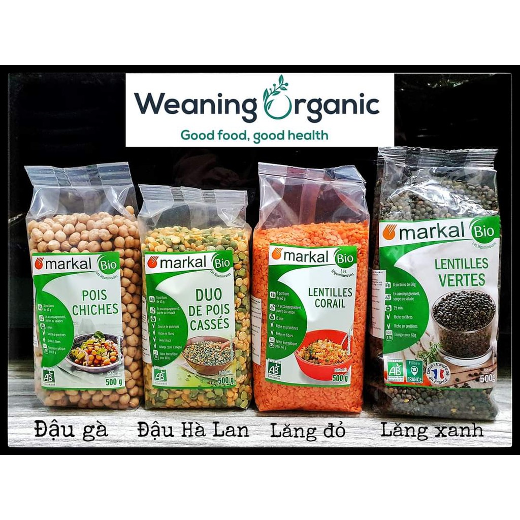 [Tách lẻ 100g] Đậu Hạt hữu cơ Markal cho bé ăn dặm
