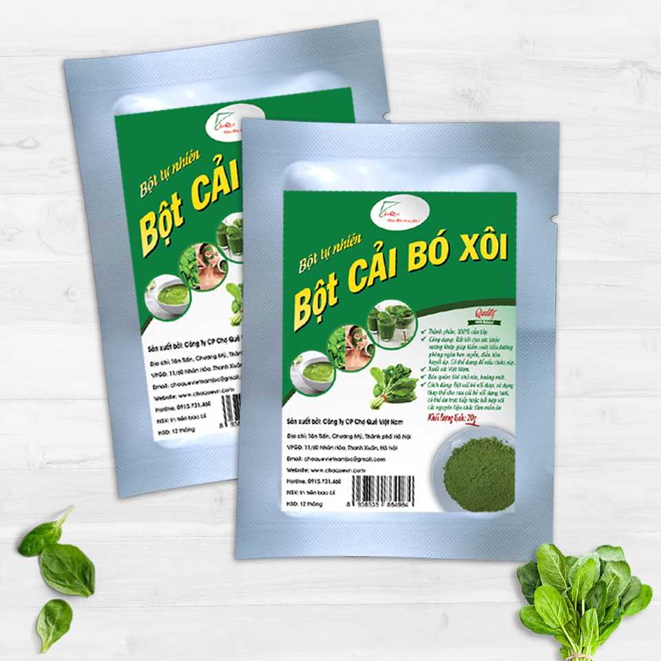 Bột cải bó xôi nguyên chất 20gr