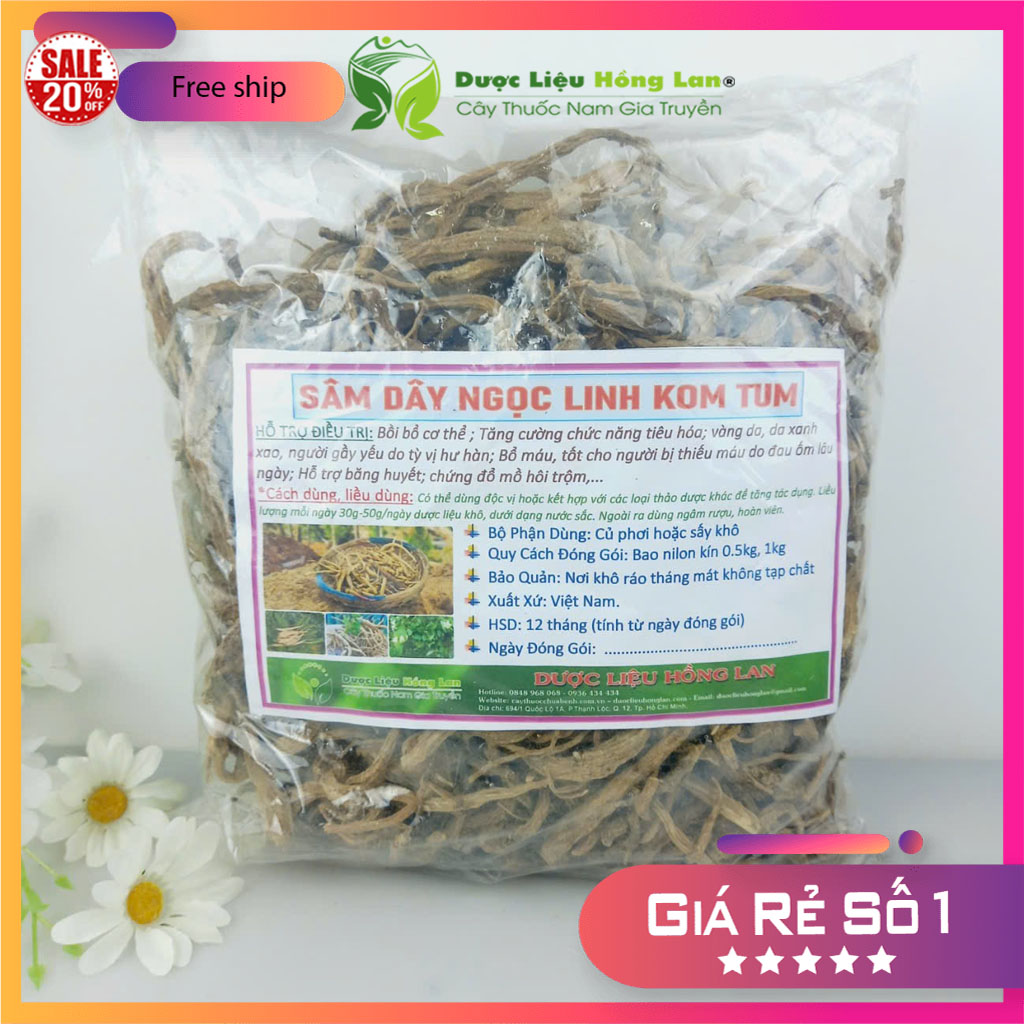 ✅ 100g Đẳng sâm (Sâm dây ngọc linh kon tum) sấy khô
